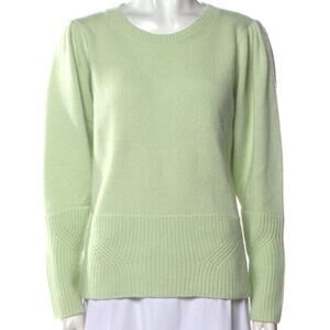 Charlotte Brody Cashmere Blend Sweater Women's M Mint Green Scoop Neck Soft